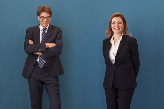 La foto raffigura Fiorentino Dario e Poerio Teresa che da anni esercitano la professione di avvocati penalisti a Firenze